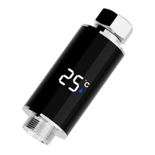 Digitales wasserdichtes Duschthermometer mit LED-Display und farbcodierten Temperaturanzeigen für sicheres Baden für alle Altersgruppen