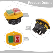 18A-Druckknopfschalter Gartenwerkzeug-Schutzabdeckung Benutzerfreundliches Design IP55-Schutzstufe Spulenspannung 220-240V