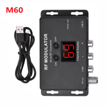 Heim-TV-Modulator M60 AV-zu-RF-Wandler USB-Strom mit Unterstützung für PAL NTSC TV-Formate und Frequenzbereich 471 25 885 25 MHz