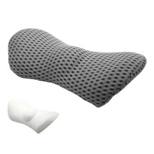 Ergonomic Lumbar Support Pillow for Office Chair and-Dark Gray