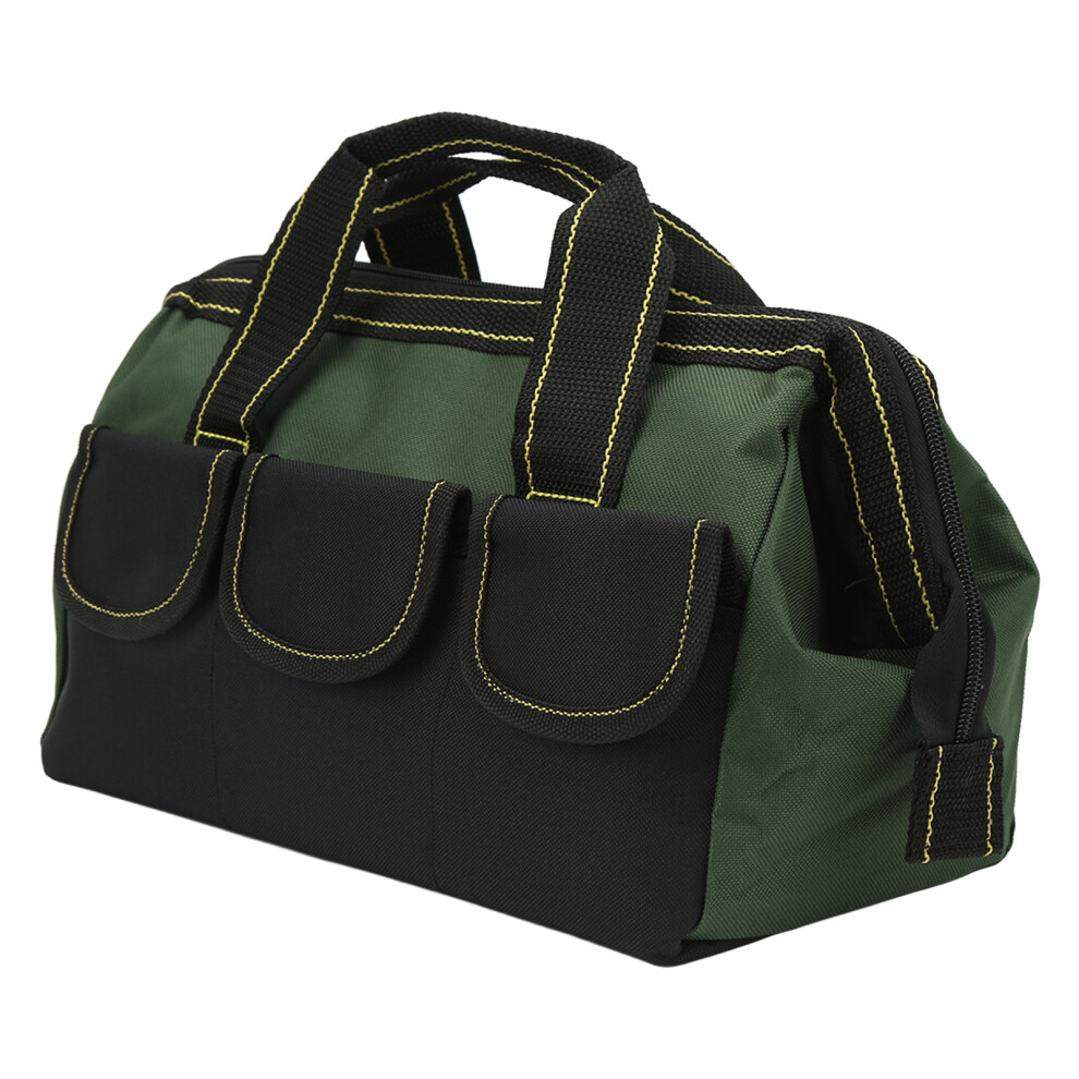Army Green 13In Waterproof Oxford Tool Bag Wide Mouth Handbag For Home & Shop 7601371010365