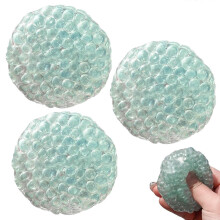 (3pcs) Noisy Stress Ball Clear Squishy Sensory Toy for Anxiety Relief, Fun Gift for Adults & Kids