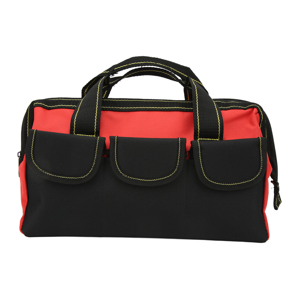 13In Red Oxford Tool Bag Waterproof Wide Mouth With Multiple Pockets 8481371010379
