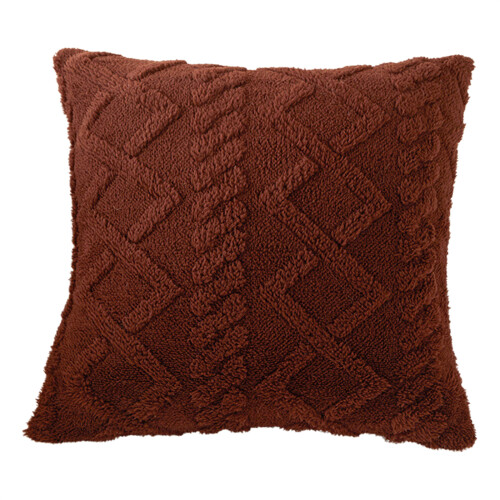 Plushie kussensloop Luxe dubbelzijdig patroon kussensloop-bruin