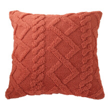 Dubbelzijdige pluche kussensloop, kussensloop die-Oranje Rood