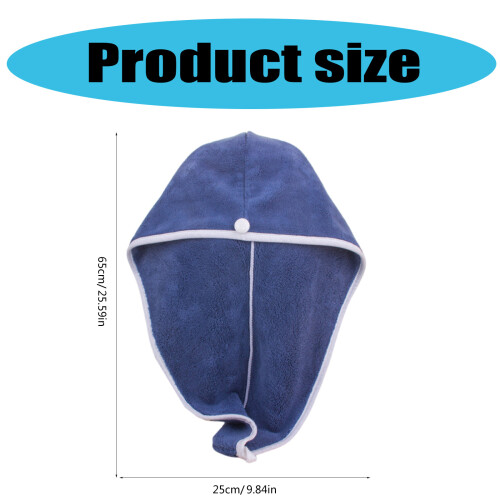 Microfiber haardroogkappen Haarwikkelhanddoekhoed-Lichtgroen 2