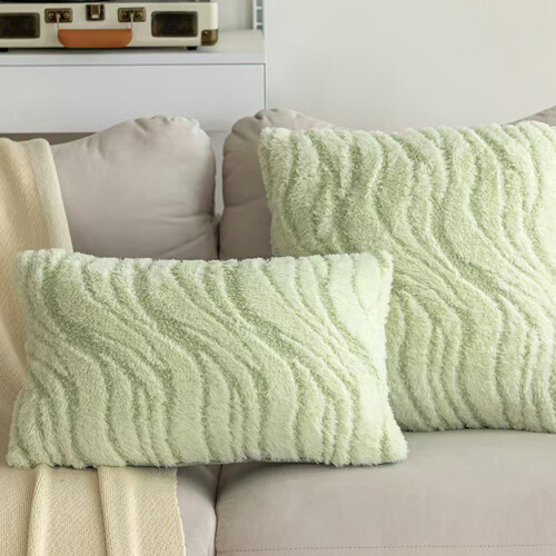 Comfortabele kussensloop met gegolfd-Groene 4545 kussensloop 2