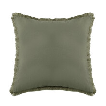 Elegante katoenen vierkante kussensloop voor-450*450mm grasgroen