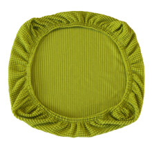 Dikke jacquard gamingstoelhoes Elastieken-Herfstbladeren Geel