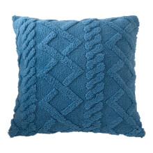 Kussensloop dubbelzijdig pluche kussensloop voor een-Marineblauw