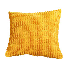 Corduroy kussen kussens hoes zachte pluchen tarwe-Geel