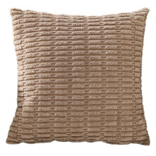 Zachte kussensloop Corduroy-lichtgeel 45 45 kussensloop