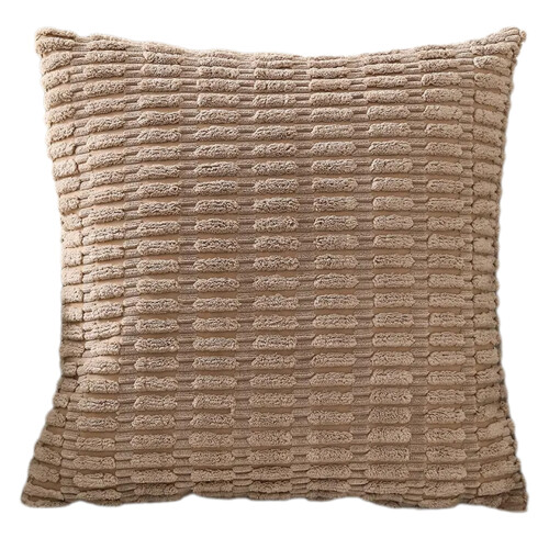 Zachte kussensloop Corduroy-lichtgeel 45 45 kussensloop