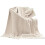 Warm Knitted Blanket Winter Autumn Blankets Double Side-Beigea 1