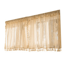 Short Curtain Graceful French Pattern Lace Window-1.48mX0.77m