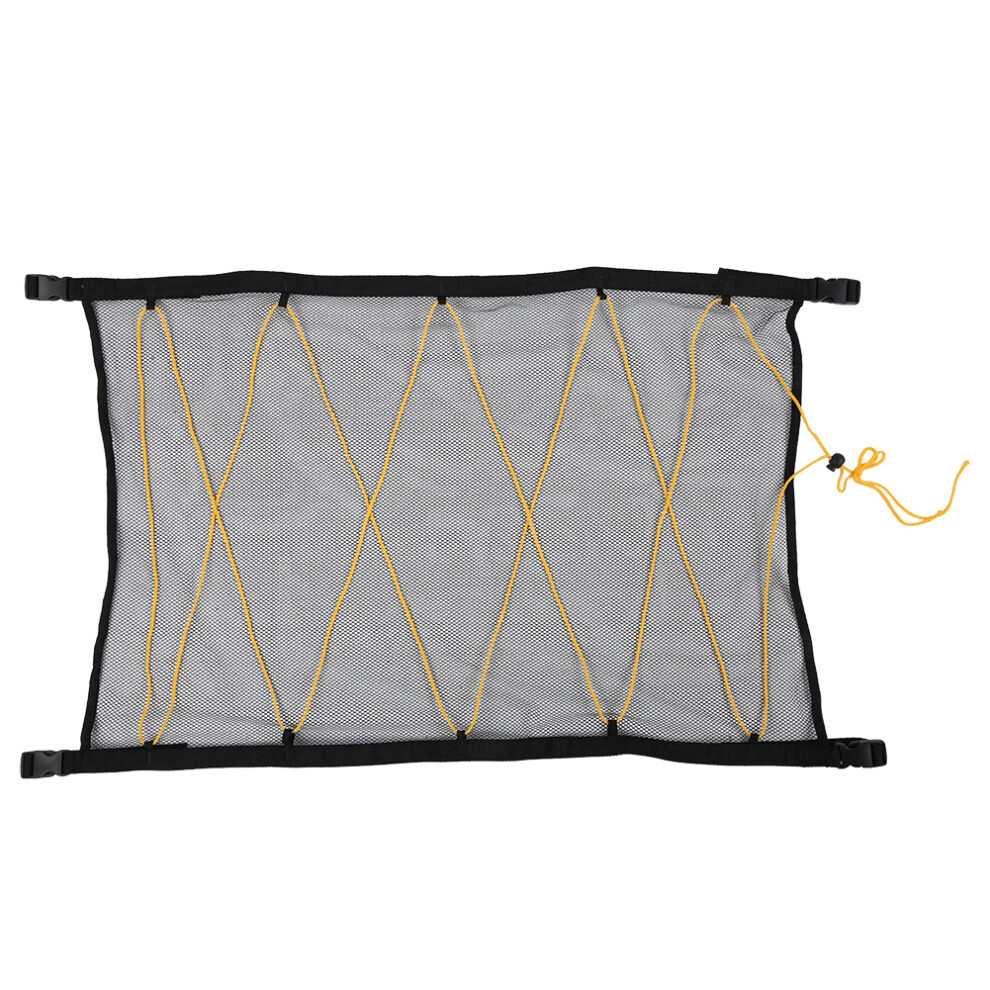 Versatile Vehicle Application For Universal Car Storage Net, Double Layer Mesh Design Prevents Items From Falling Off During Driving, Nylon Adju Black 9093122836665