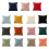Zachte kussensloop Corduroy-lichtgeel 45 45 kussensloop 2