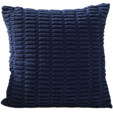 Zachte kussensloop Corduroy-Marineblauw 45 45 kussensloop