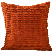 Modieus corduroy kussen hoes-donkeroranje 45 45 kussensloop