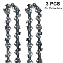 Corrente de motosserra universal para uso profissional, passo 3/8LP, design semi-cinzel, revestimento antiaderente, troca rápida, ideal para