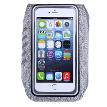 Wearable Tech Armband for Smartphones, Key Pocket & Card Holder Integrated, Reflective Borders for Night Safety, Adjustable Band for Comfortable Fit D