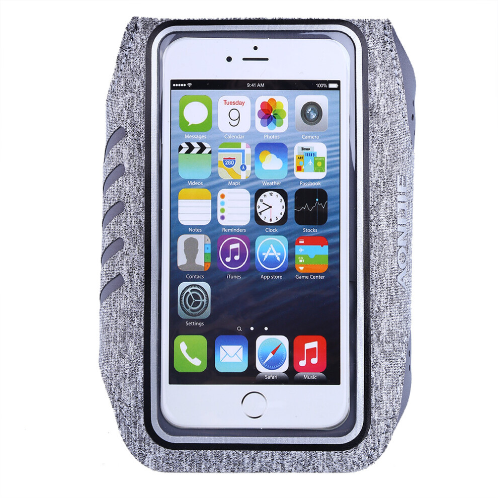 Wearable Tech Armband For Smartphones, Key Pocket & Card Holder Integrated, Reflective Borders For Night Safety, Adjustable Band For Comfortable Fit D 9463374039280