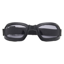 Opvouwbare retro motorbril met UV400-bescherming en onbreekbare polycarbonaat lenzen, krasbestendige coating en dubbelzijdige anticondenscoating.