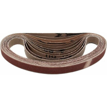 Hochwertige Schleifbänder, ideal zum Schleifen und Nivellieren von Holz, Abmessungen 13 x 457 mm, strapazierfähiges Korundmaterial, glatte und