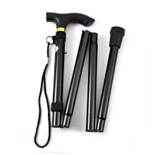 Folding Cane with Adjustable Height, Collapsible Walking Stick for Seniors and Mobility Support, Lightweight and Durable Construction Aluminum Alloy W