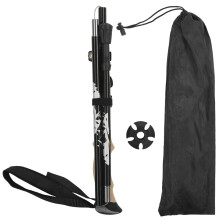 Foldable Hiking Poles Lightweight Trekking Poles Made Of Aircraft Aluminum Metal Flip Locks Comfortable Real Cork And EVA Foam Grips For Walking Climb