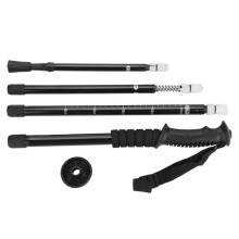 Trekking Poles Shock Absorbing Adjustable Telescopic Walking Sticks High Durability Quality Material With T Shaped Handle And Quick Flip Lock For Hiki