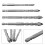 4Pcs/set Four-Flute Eccentric Drill Drilling Glass Tile Punching Triangle Drill Bit Tile Glass Cement Triangle Drill Bit 3