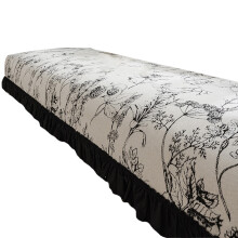 Sofa Slipcover Soft Cover Durability Sofa-Black and white C
