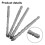 4Pcs/set Four-Flute Eccentric Drill Drilling Glass Tile Punching Triangle Drill Bit Tile Glass Cement Triangle Drill Bit 4