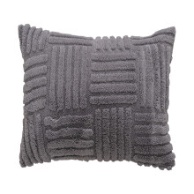 Corduroy kussens kussensloop,-45 45cm met kern Donkergrijs