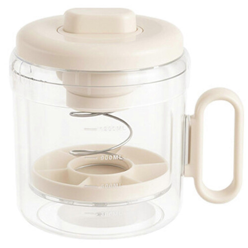 (Beige)Yogurt Strainer with Lid, Greek Yogurt Maker Yoghurt Cheese Strainer Filter Nut Milk Maker