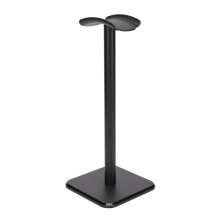 Headphone Stand For Desk, Premium Aluminum Metal Gaming Headset Holder With Flexible Headrest And Non-Slip Base, Easy To Install And Detach For All