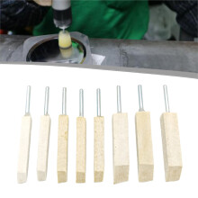 8PCS Wollfilz-Schleifkopf-Set Wollfilzpad-Polieren Formen für Holzbearbeitung, Handwerkzeuge, Werkzeugzubehör, Professionelle Werkzeuge