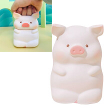 Squeeze Pig PU Kunststoff Stressabbau Spielzeug, Desktop Entspannung Puppe