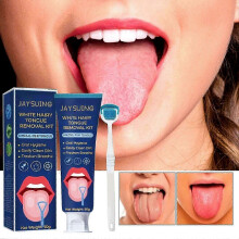 Tongue Coating Cleaning Set, Oral Care Remove Odors Fresh Breath Tongue Coating Cleaning Set