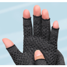 Luvas de compressão sem dedos para melhor circulação, movimentos flexíveis, tecido respirável com absorção de umidade e superfície