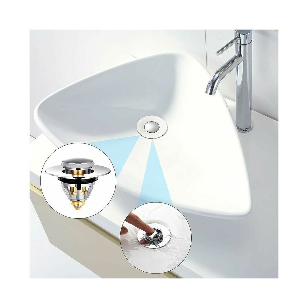 Revolutionary Bathroom Sink Stopper, Anti-Clogging Washbasin Filter Strainer, Easy Installation Without Tools, Ideal For Bathroom Sinks And Bathtubs, 9169997256959