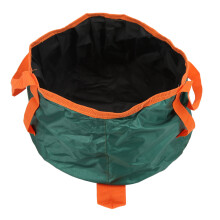 Faltbarer Outdoor-Becken, 29 cm Durchmesser, tragbar, Schwarz/Grün