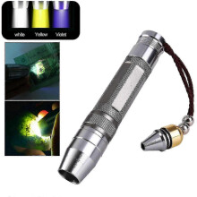 365nm Led Flashlight Torch White Yellow Uv Light for Jade Jewelry Gem Amber Testsilver
