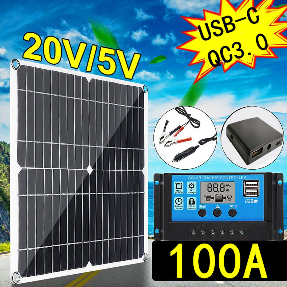 Tragbares Solarpanel-Kit, 200 W, 12 V, 7751901248208