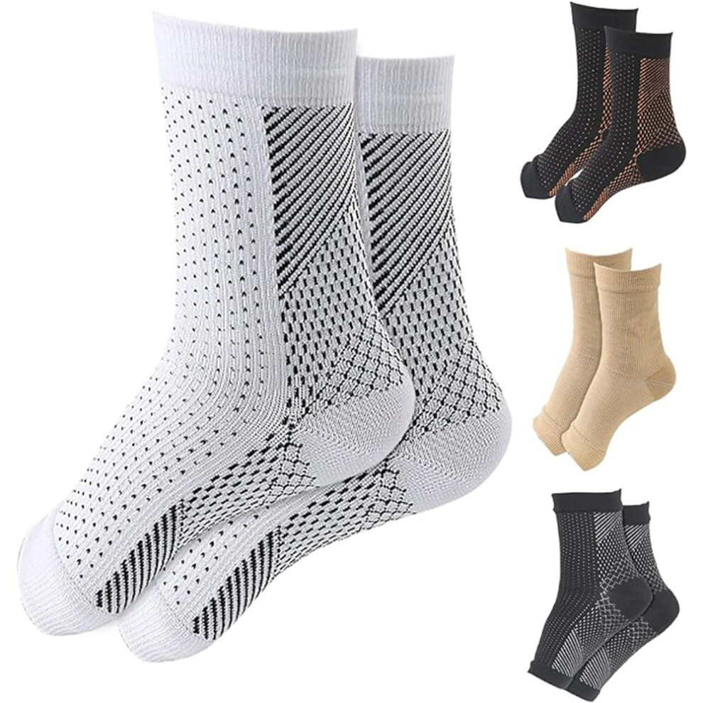High Quality Functional Socks for Neuropathy, Effective Ankle Support Compression Foot Sleeves for Stabilization and Pain Relief, Orthopedic Socks