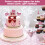 Διακοσμητικά για cupcakes με ροζ γκλίτερ για κορίτσια, Διακοσμητικά για νυφικό πάρτι 4
