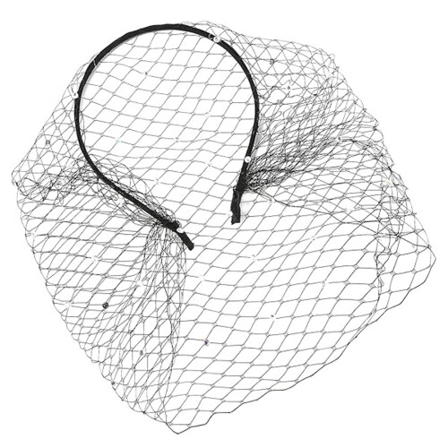 Αναπνεύσιμο mesh fascinator, αξιόπιστο υλικό κορδέλα για το κεφάλι με κρυστάλλινα στρας,