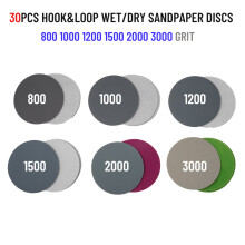 30 PCS 3 Zoll Schleifpapier Nass-Trockenschleifscheibe 75 mm 800/1000 /2000 /3000/4000 Körnungen Für Schleifschleifen Polieren