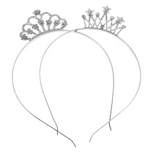 10Stk Verstellbarer Tiara Haarreif Aus Metall Für Kinder